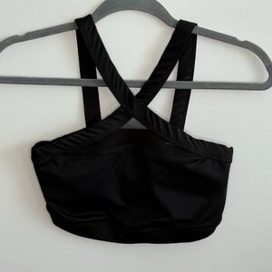 Joy‎ Lab Sports Bra Women's Size Small Black Criss Cross Front Fast Shipping